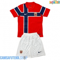 Camisa de time de futebol Noruega Replicas 1º Equipamento Infantil Mundo 2026 Manga Curta (+ Calças curtas)